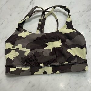 Lululemon Athletica Olive Camouflage Bra